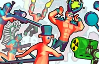 Gameplay snapshot of Funny Shooter 2 Silly narrative browser experience